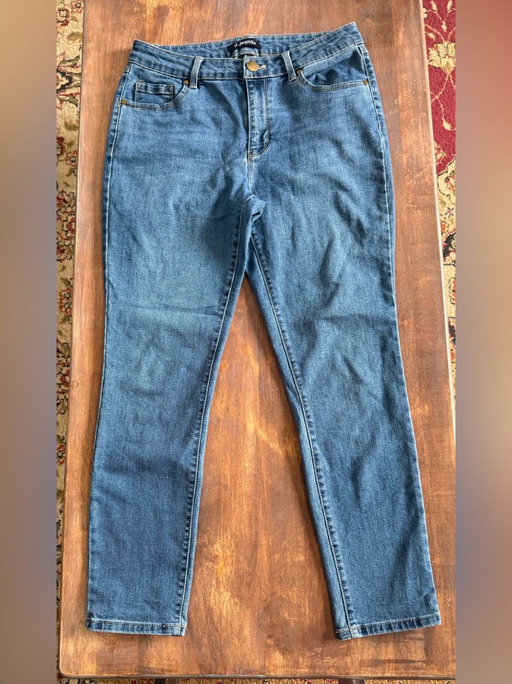 d. jeans Women's Skinny Stretch Denim - Medium Blue